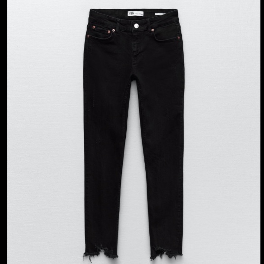 Zara ZW the mid waist skinny jeans